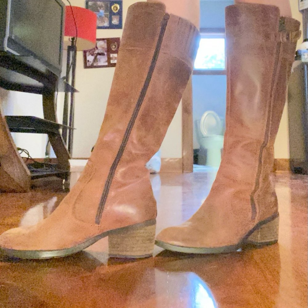 frye brown leather boots